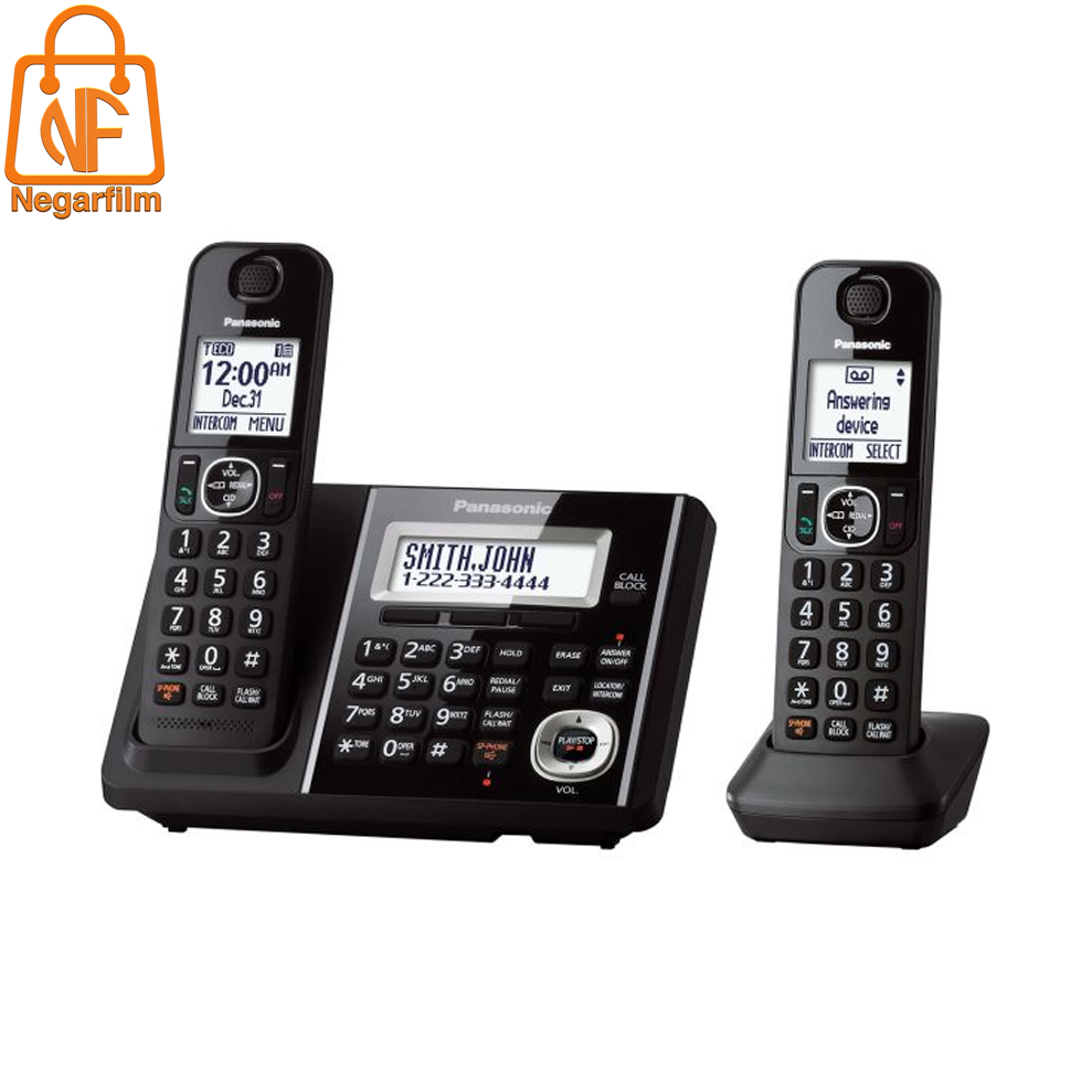 تلفن مدل tg3752 پاناسونیک دو بی سیمه با قابلیت های متعدد و بی شمار است. کال بلاک، قابلیت استفاده در صورت قطعی برق، نور پس زمینه و پیغام گیر از قابلیت های این تلفن است.