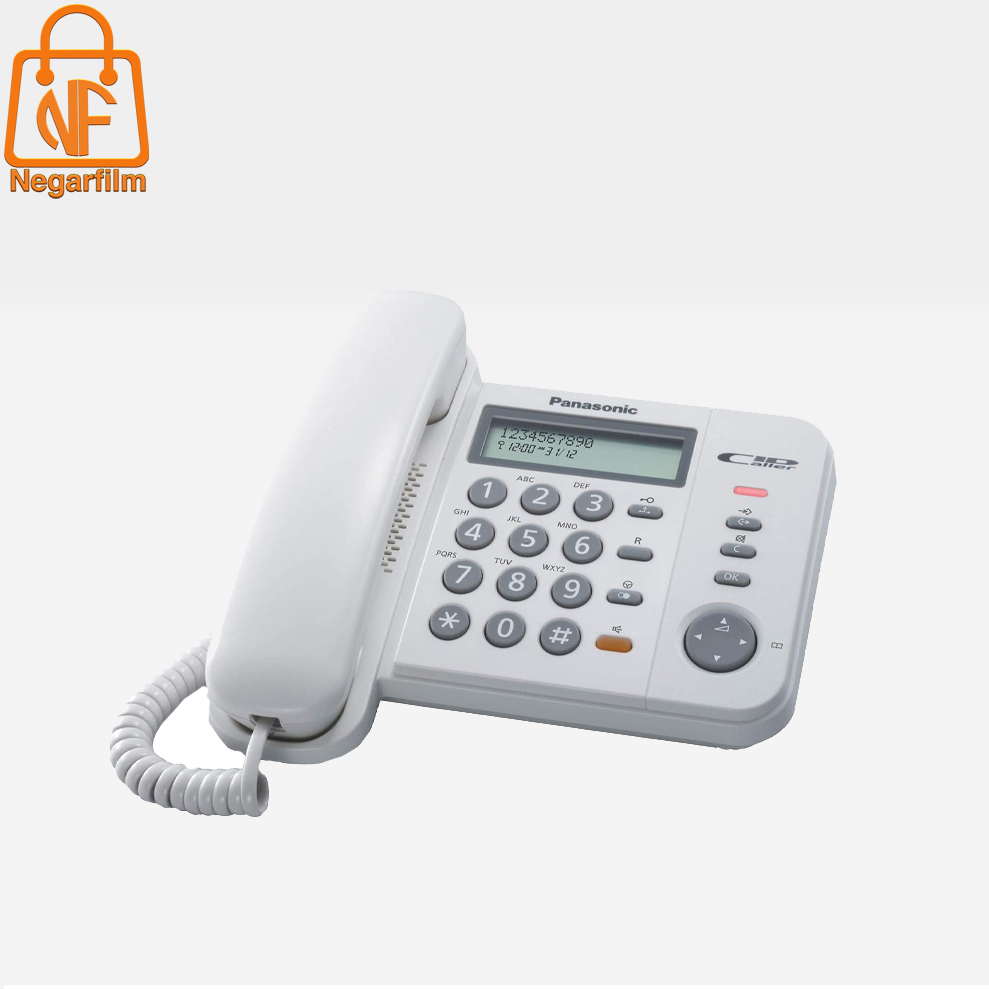 تلفن ts580 تلفن سیمی پاناسونیک که بدون ادابتور کار میکند و به جریان برق نیازی ندارد.